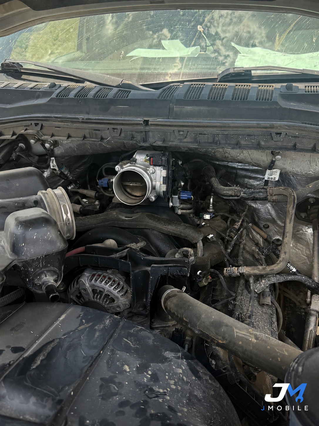 Throttle body replacement on a 2018 Ford F-250 with gas engine